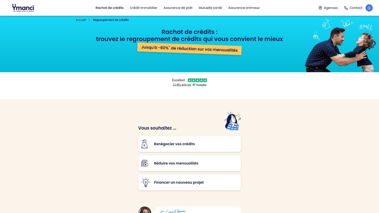 Ymanci, courtier en rachat de crédits